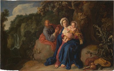The Rest on The Flight into Egypt by Pieter Lastman